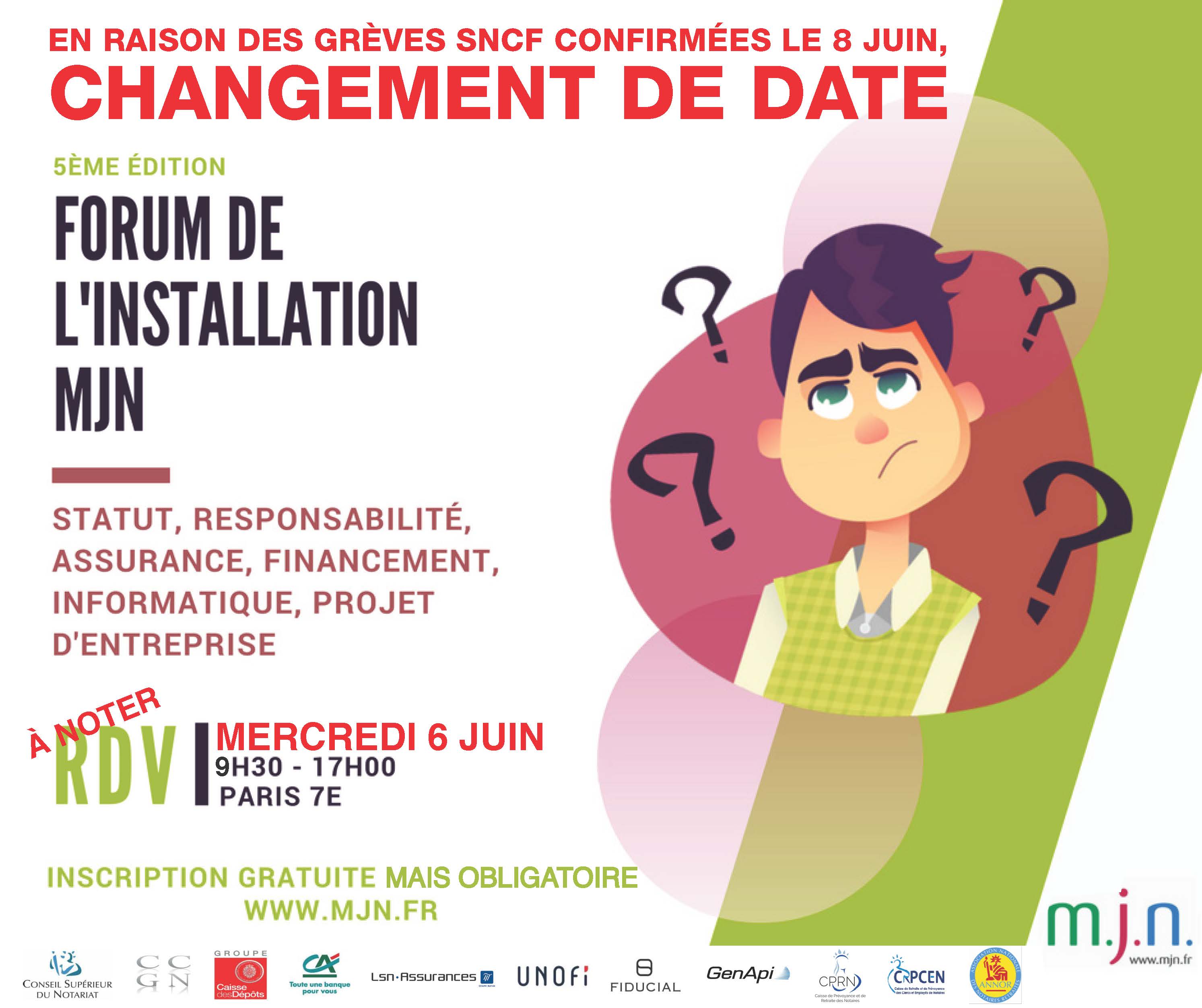 2018 FLASH FORUM MJN Changement de date.